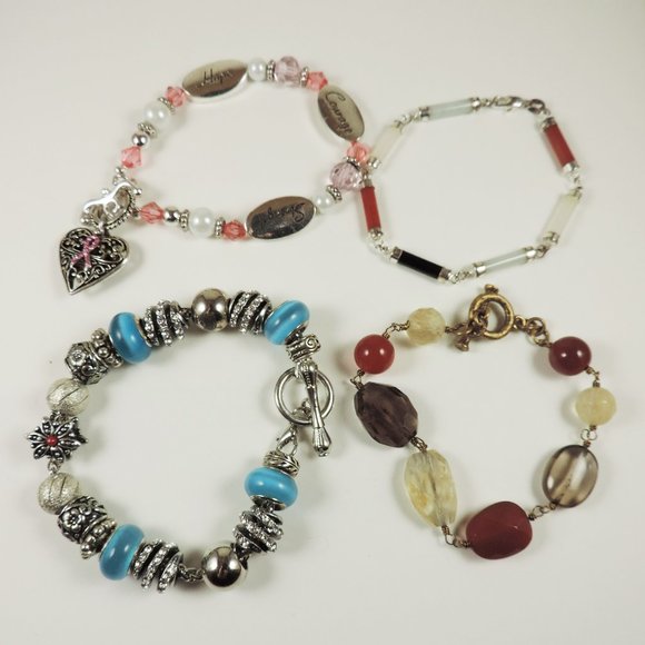 Lot of 4 bracelets - Picture 1 of 5